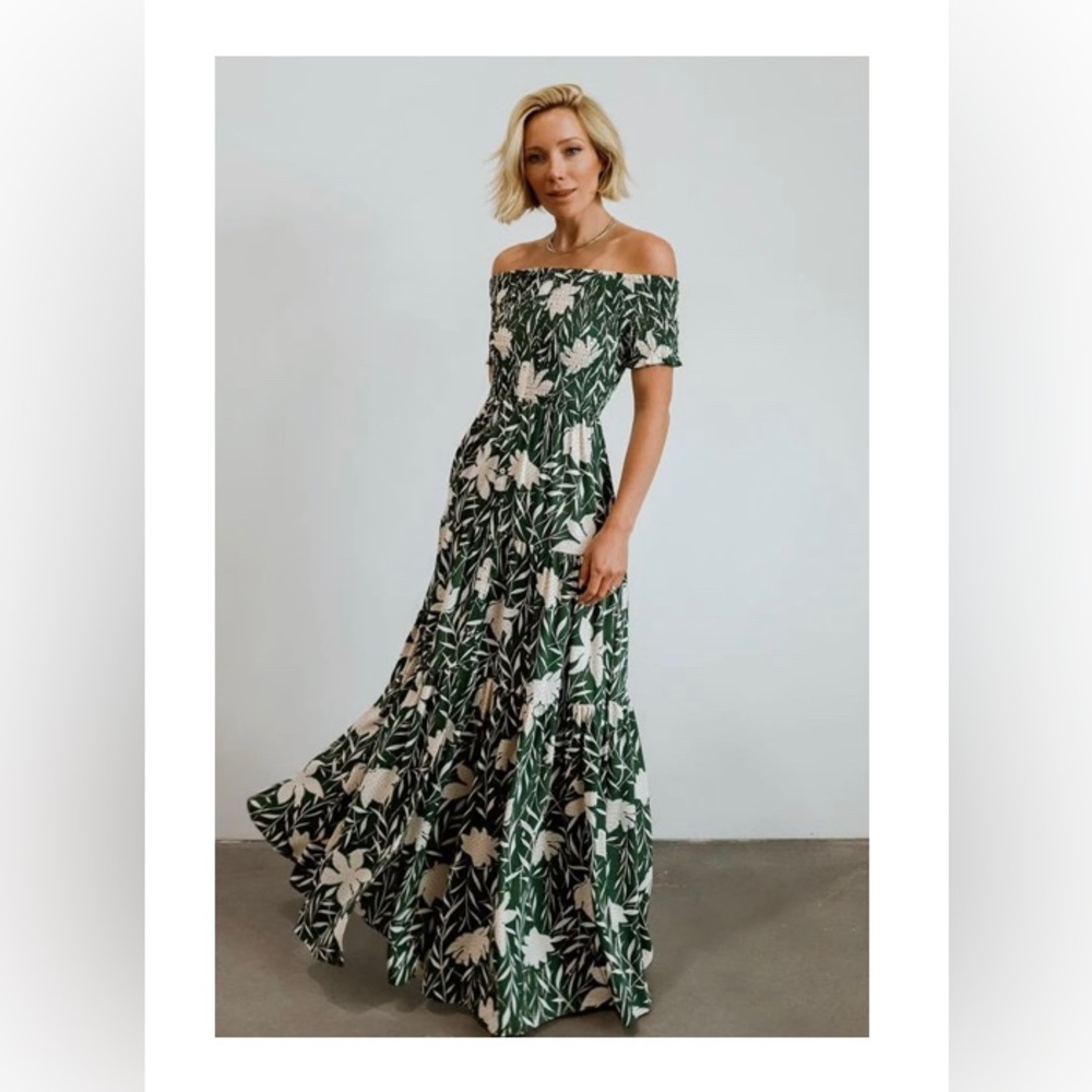 NWT Becca Smocked Maxi Dress